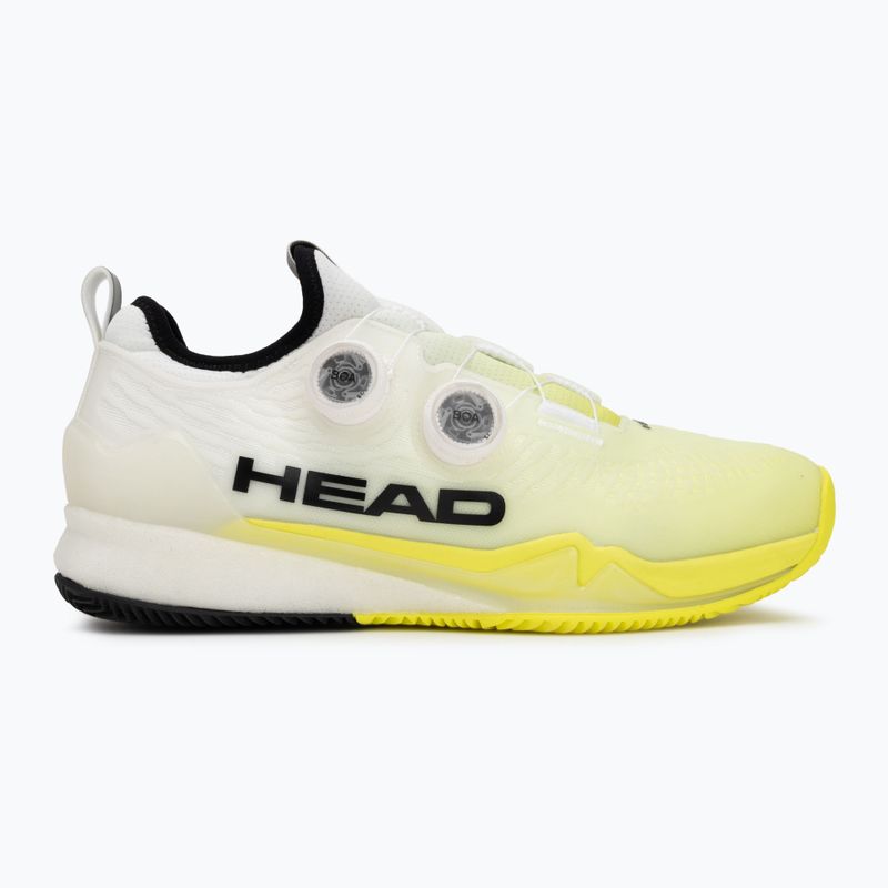 Férfi teniszcipő HEAD Endure Pro BOA Clay white/yellow 2