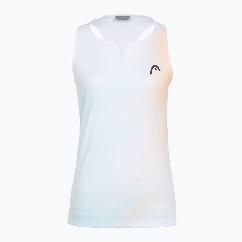 Női teniszpóló HEAD Agility Tank Top apricot/print vision