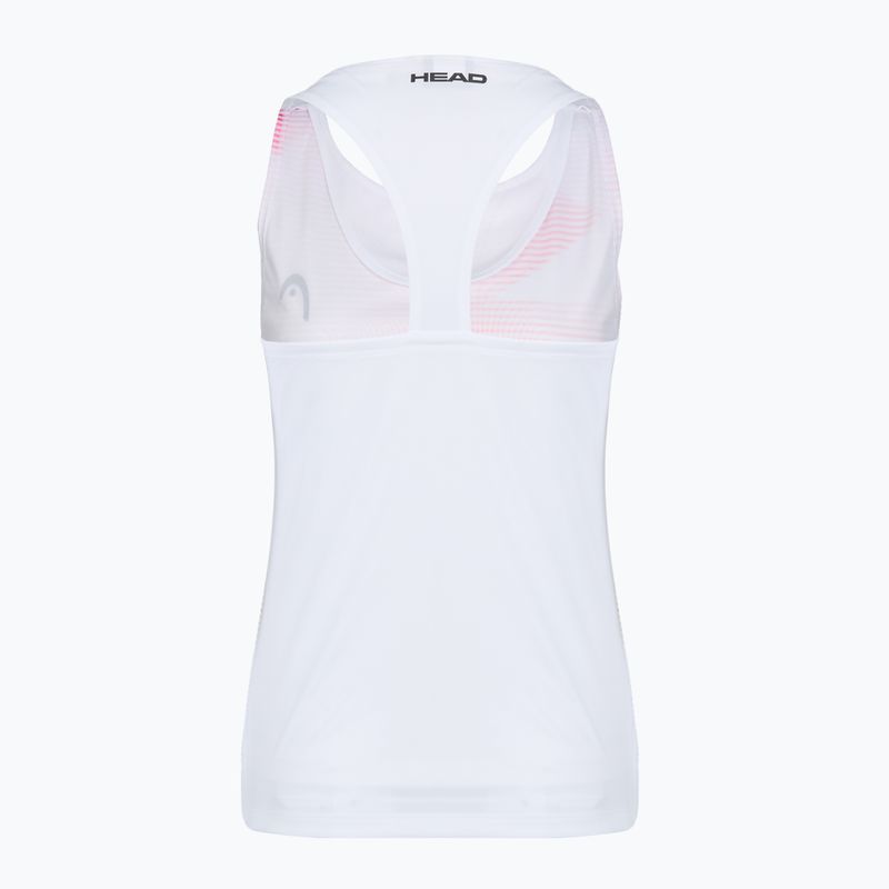 Női teniszpóló HEAD Agility Tank Top light blue/print vision 2