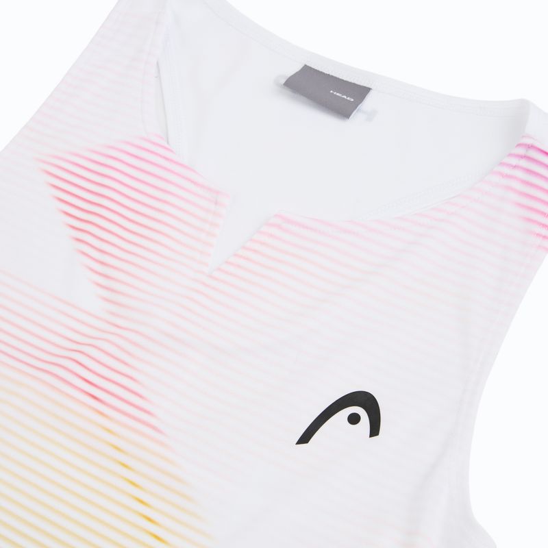 Női teniszpóló HEAD Agility Tank Top light blue/print vision 3