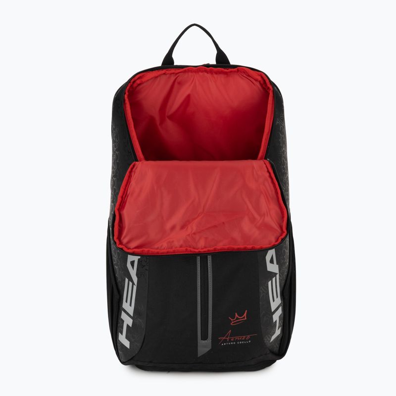 Padel hátizsák HEAD Coello Tour Padel Backpack 25 l black 8