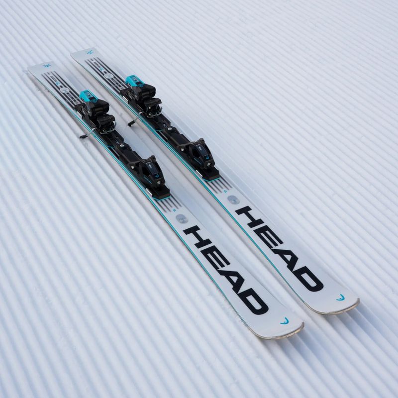 Lesikló sílécek + kötések HEAD WC Rebels e.SLR LYT-PR + PR 11 GW white/blue 3