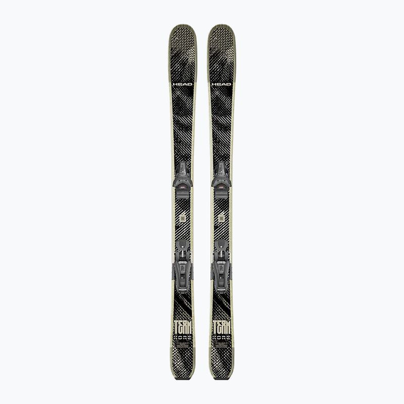 Gyermek lesikló sílécek + kötések HEAD Kore Team SW + Attack LYT 11 GW black/beige 3