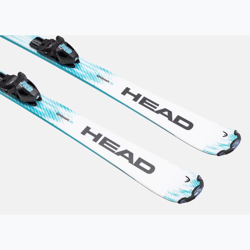 Gyermek lesikló sílécek + kötések HEAD Supershape JRS + Jrs 7.5 GW CA white/blue 3