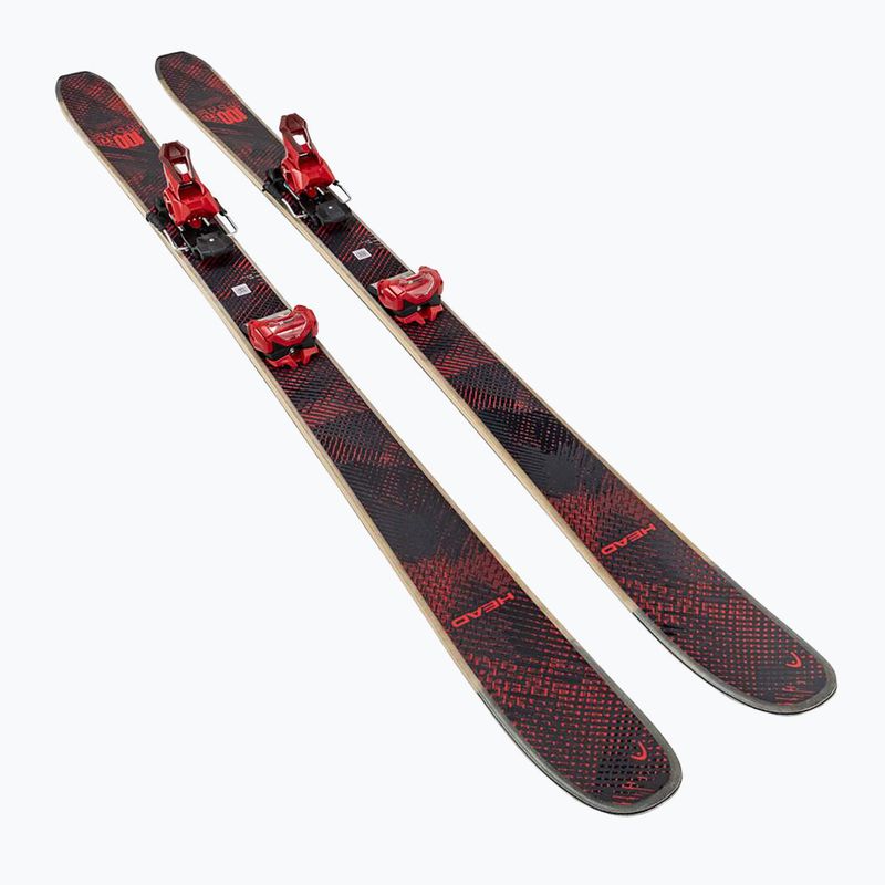 Lesikló sílécek + kötések HEAD Kore 100 Ti + Protector+ Attack 14 GW black/red 6
