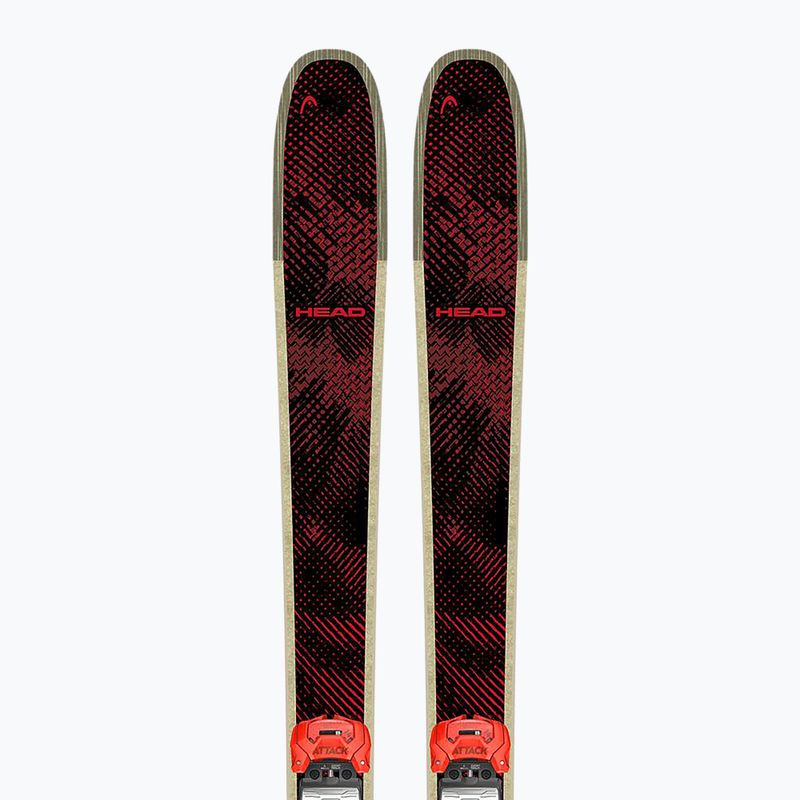 Lesikló sílécek + kötések HEAD Kore 100 Ti + Protector+ Attack 14 GW black/red 8