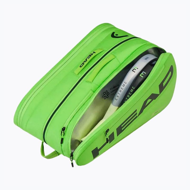 Padeltáska HEAD Tour Padel Bag L sharp green 2