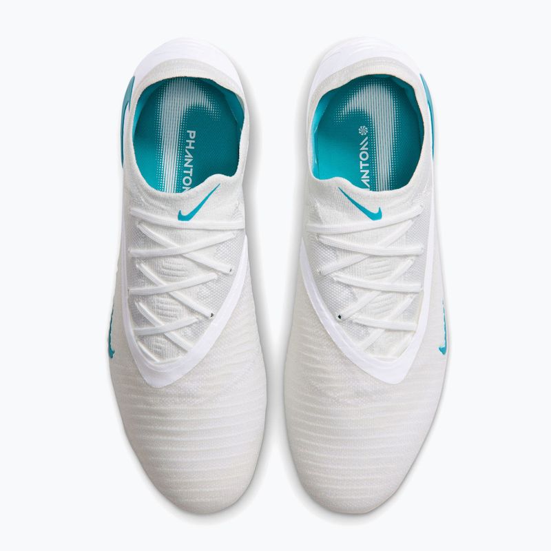 Férfi focicipők Nike Phantom 6 Low Elite FG white/white/dusty cactus 3