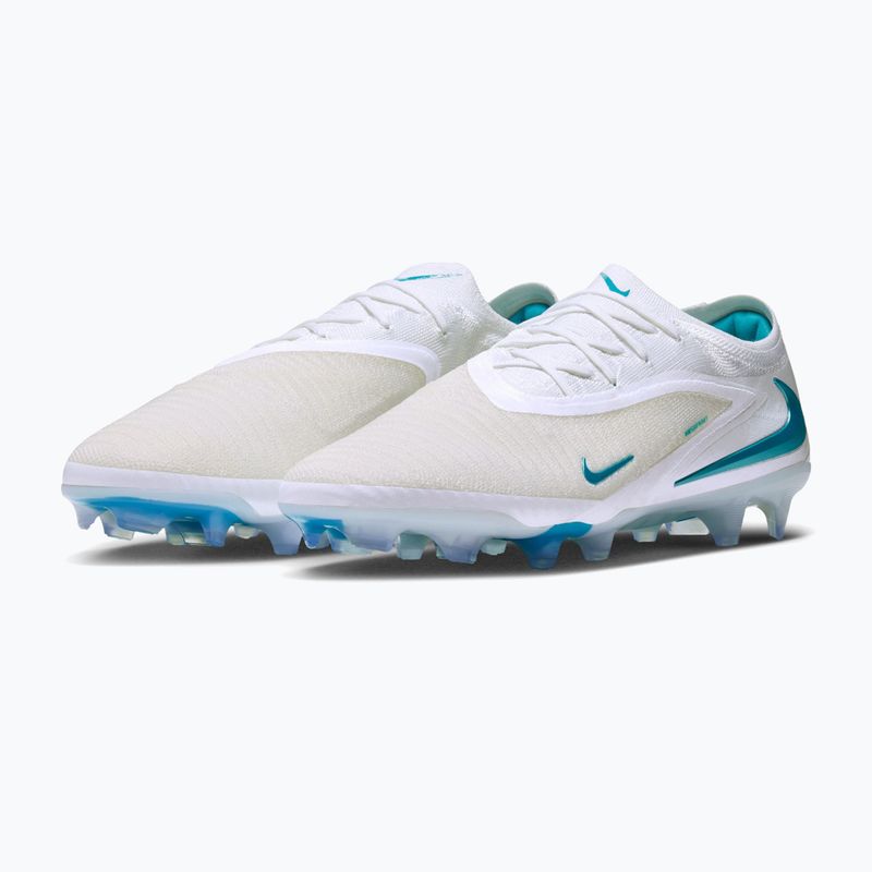 Férfi focicipők Nike Phantom 6 Low Elite FG white/white/dusty cactus 5