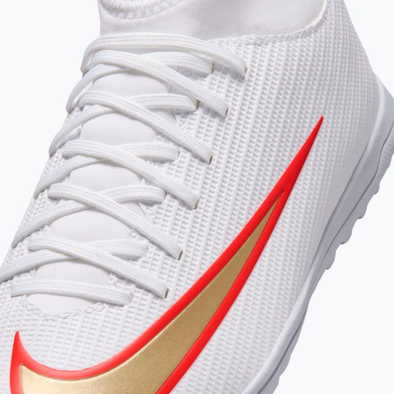 Gyermek focicipők Nike Jr. Mercurial Superfly 11 Club white/bright crimson/blur 5