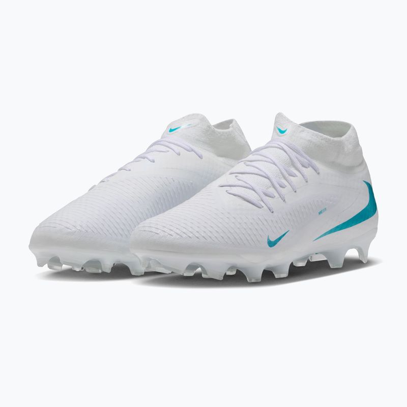 Férfi focicipők Nike Phantom 6 High Academy FG/MG white/white/dusty cactus 3