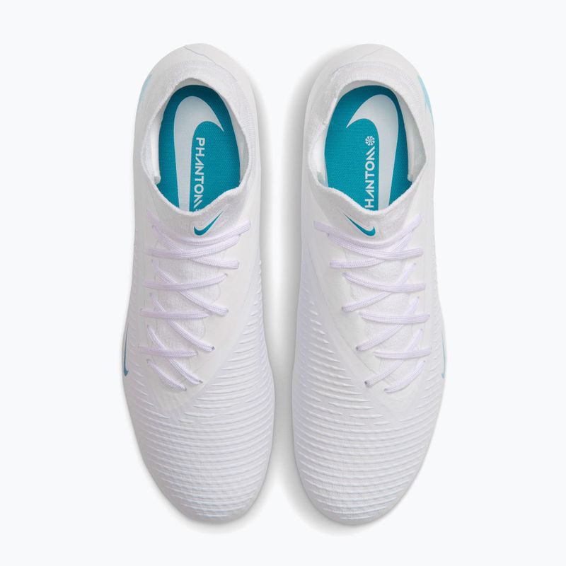 Férfi focicipők Nike Phantom 6 High Academy FG/MG white/white/dusty cactus 4