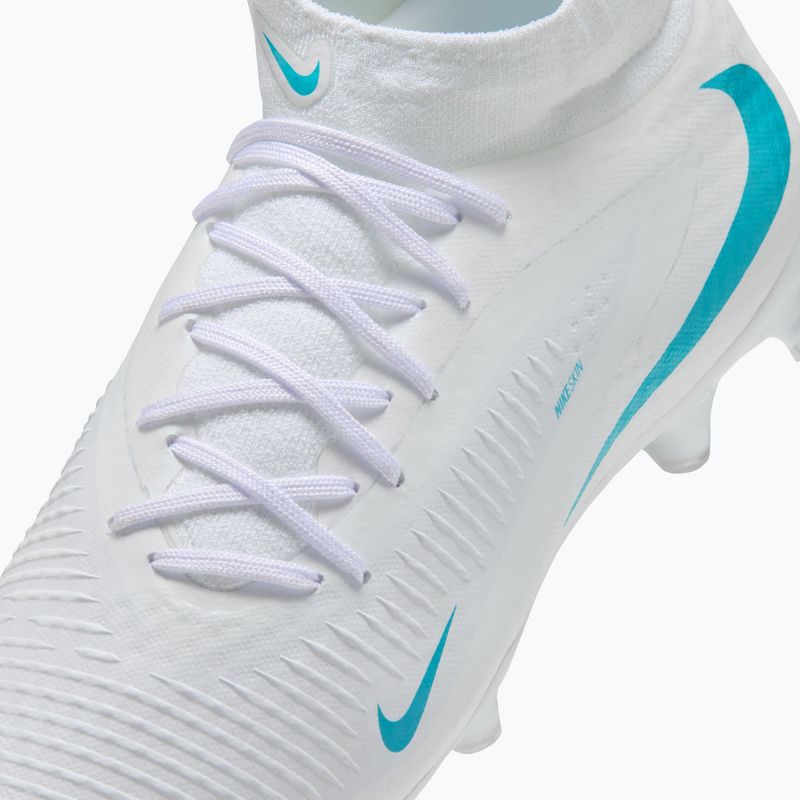 Férfi focicipők Nike Phantom 6 High Academy FG/MG white/white/dusty cactus 7