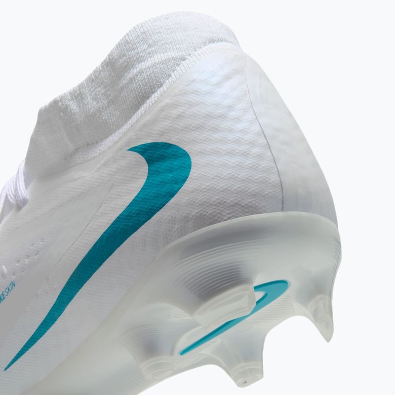 Férfi focicipők Nike Phantom 6 High Academy FG/MG white/white/dusty cactus 8