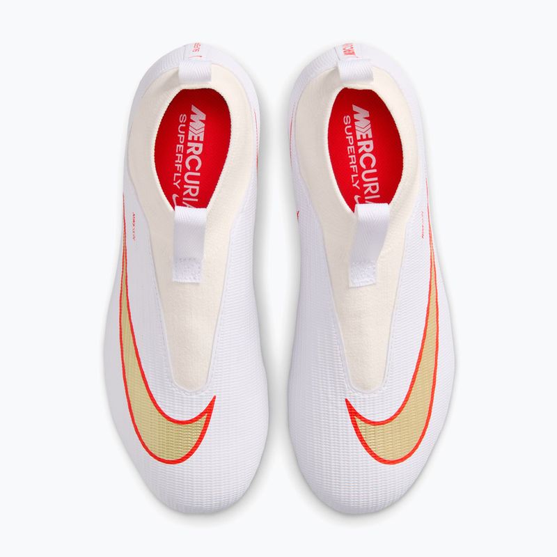 Gyermek focicipők Nike Jr. Mercurial Superfly 11 Academy white/bright crimson/blur 3