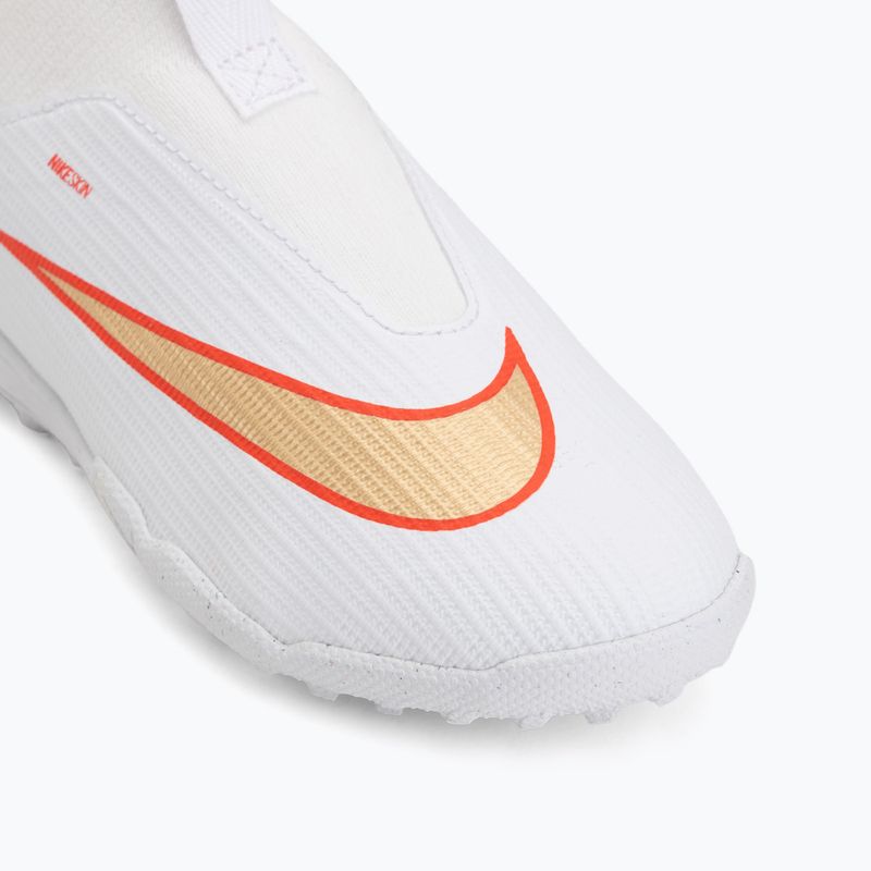 Gyermek focicipők Nike Jr. Mercurial Superfly 11 Academy white/bright crimson/blur 7