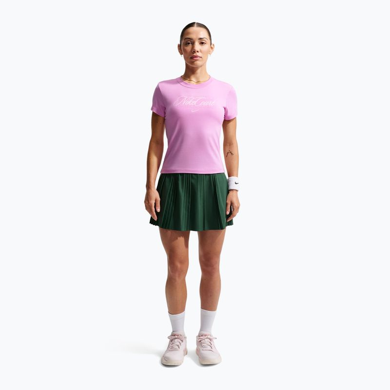 Női teniszpóló Nike Court Heritage light magenta/pink foam 2