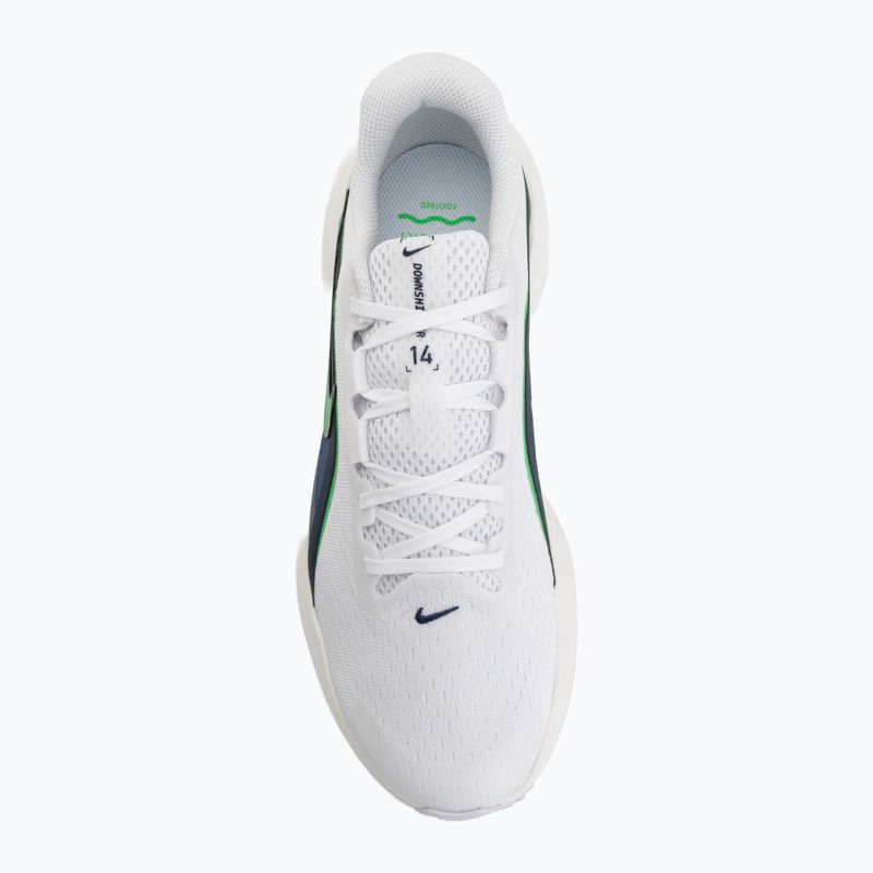 Férfi futócipők Nike Downshifter 14 white/midnight navy/green spark 5
