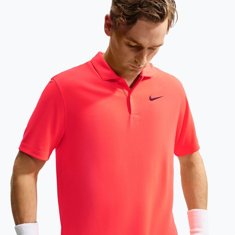 Férfi teniszpóló Nike Court Dri-FIT Bright Crimson/Black 4
