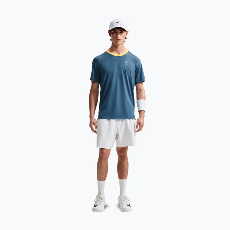 Férfi póló Nike Court Dri-Fit Advantage new slate/laser orange/white 2