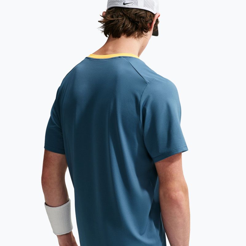 Férfi póló Nike Court Dri-Fit Advantage new slate/laser orange/white 5