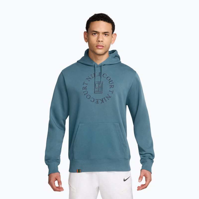 Férfi pulóver Nike Court Heritage smokey blue/new slate
