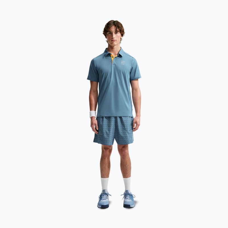 Férfi teniszpóló póló Nike Court Dri-Fit Advantage smokey blue/white 2