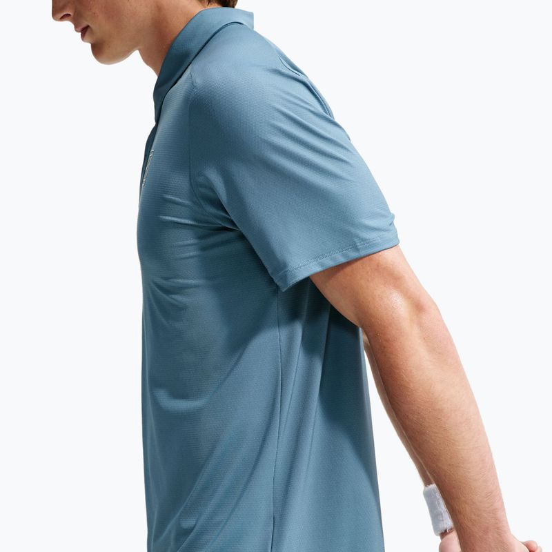 Férfi teniszpóló póló Nike Court Dri-Fit Advantage smokey blue/white 5