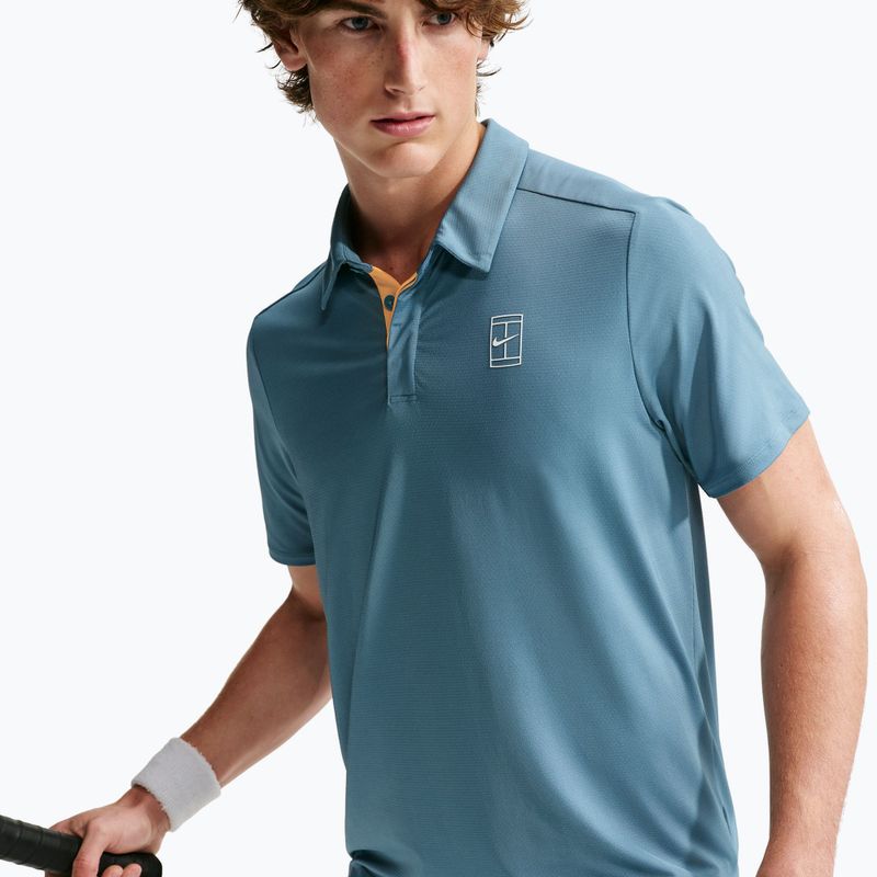 Férfi teniszpóló póló Nike Court Dri-Fit Advantage smokey blue/white 6