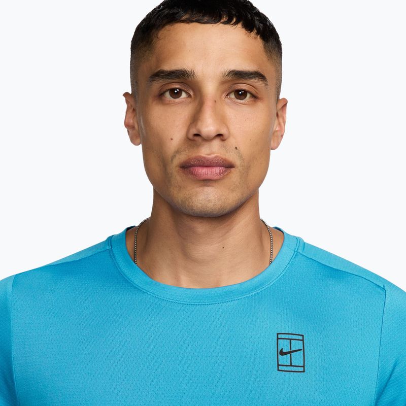 Férfi póló Nike Court Dri-Fit Advantage baltic blue/black 3