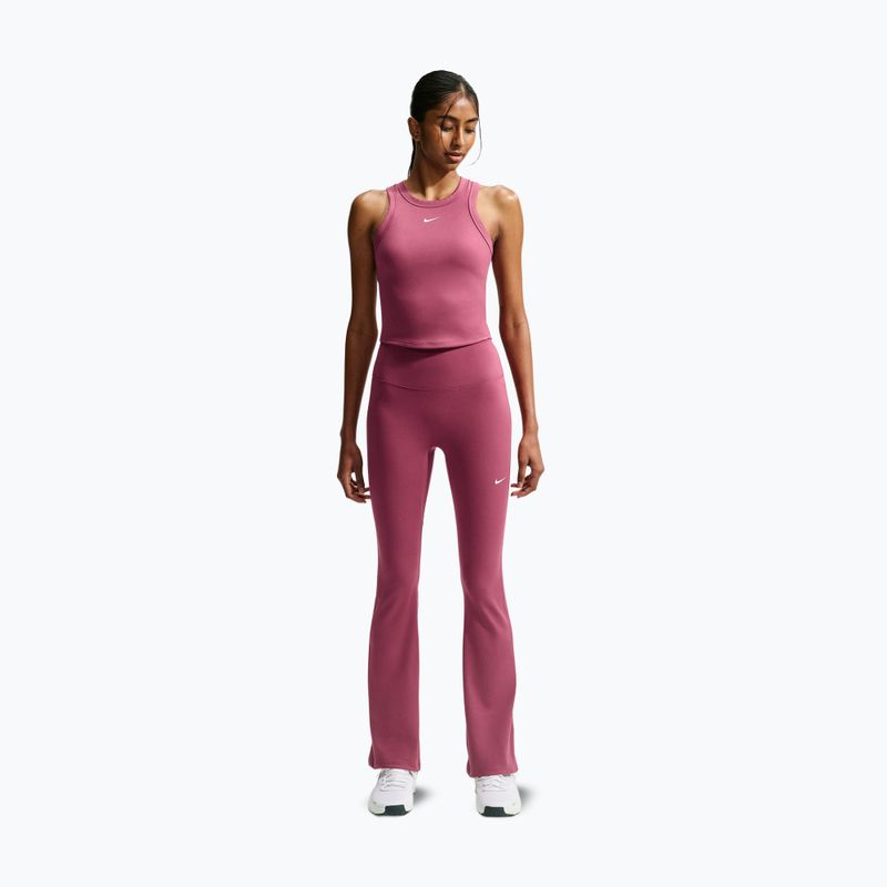 Női edzőleggingsek Nike One pink smoke/white 8