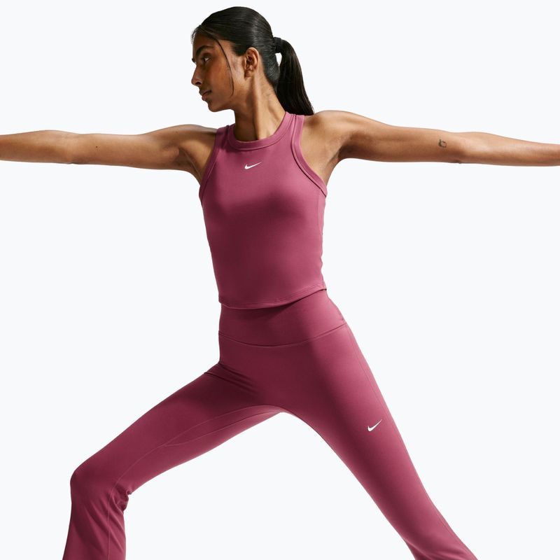 Női edzőleggingsek Nike One pink smoke/white 4