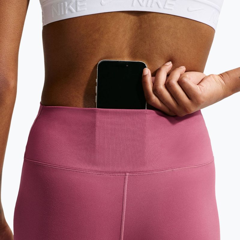 Női edzőleggingsek Nike One pink smoke/white 6