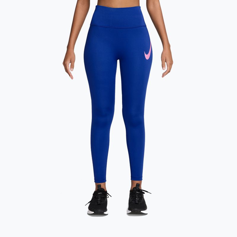 Női leggingsek Nike Tempo Swoosh Run old royal/pink rise