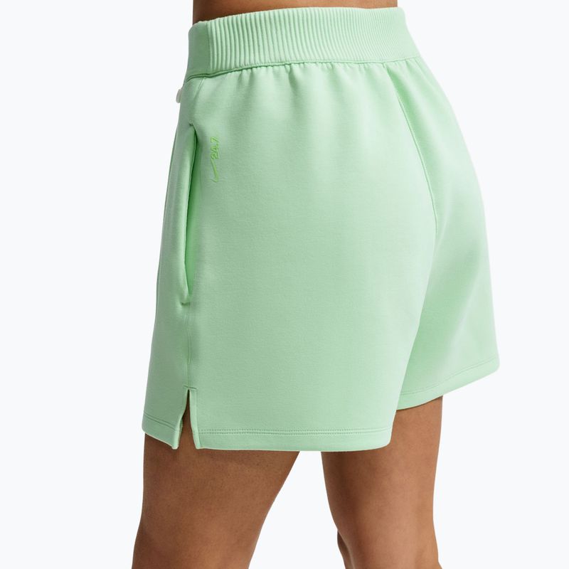 Női edző rövidnadrág Nike 24.7 ImpossiblySoft cucumber calm/illusion green 5
