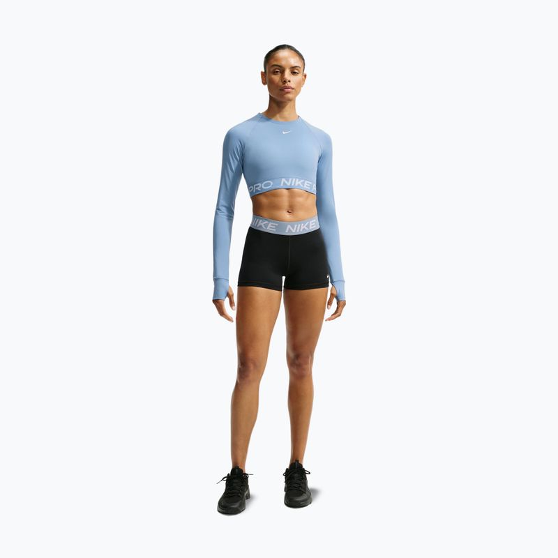 Női hosszú ujjú póló Nike Pro work blue/white 7