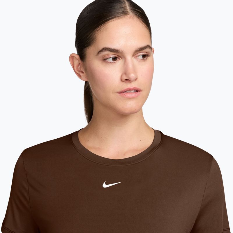 Női póló Nike One Classic Dri-Fit SS cacao wow/white 3