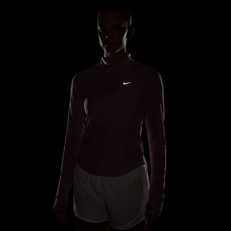 Női futópulóver Nike Tempo Dri-Fit 1/4 Zip pink rise 7