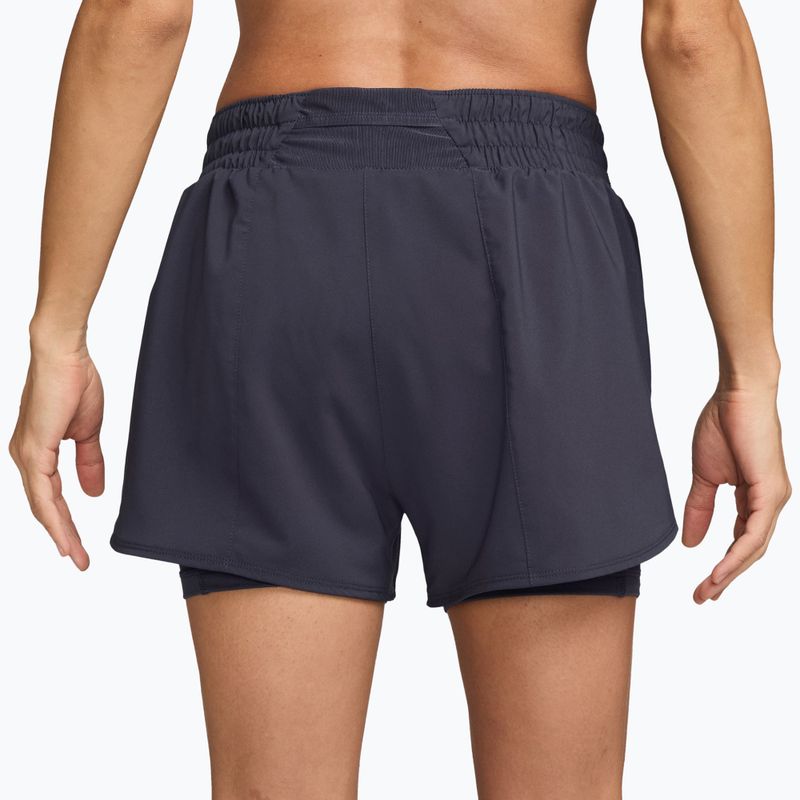 Női rövidnadrág Nike One Dri-Fit High-Waisted 3" 2In1 gridiron/white 2