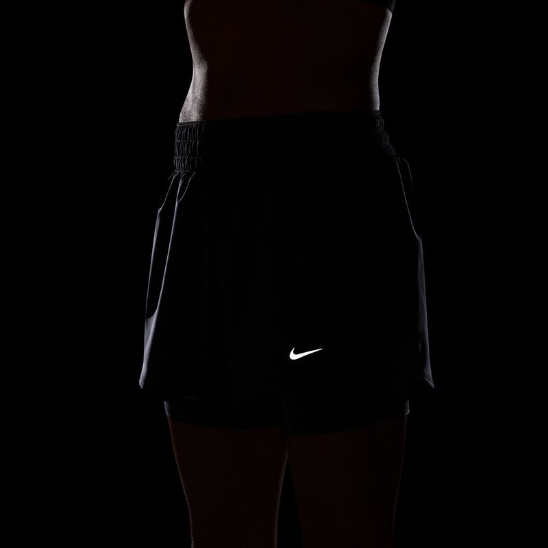 Női rövidnadrág Nike One Dri-Fit High-Waisted 3" 2In1 gridiron/white 5