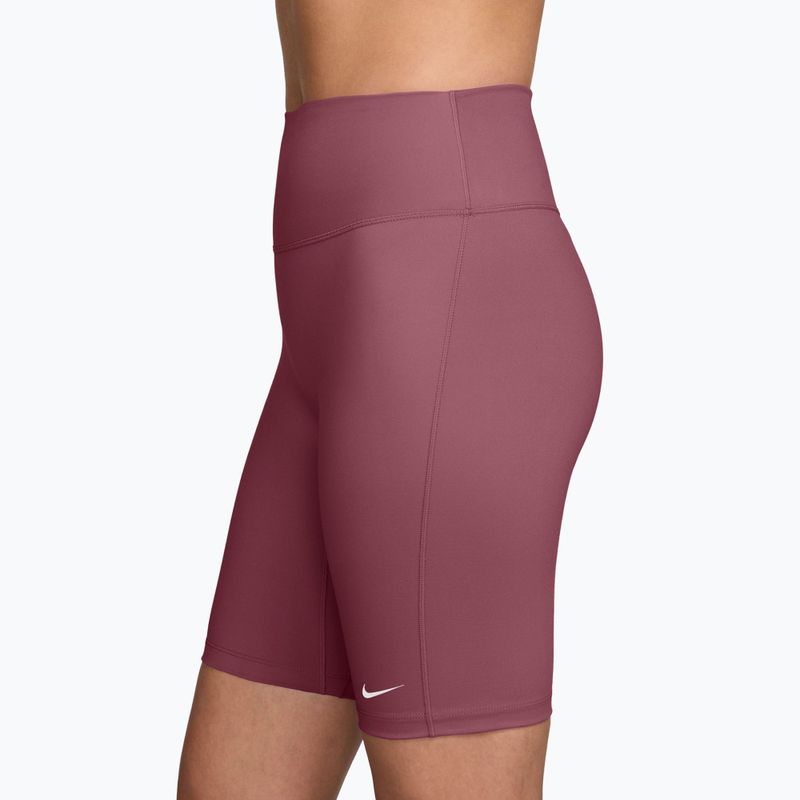 Női edző rövidnadrág Nike One Pink Smoke/White 3