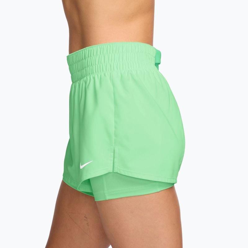 Női edző rövidnadrág Nike One cucumber calm/white 3