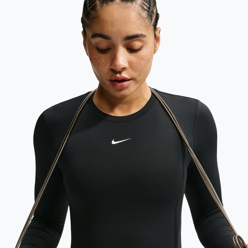 Női edző hosszú ujjú póló Nike One Fitted black/white 6