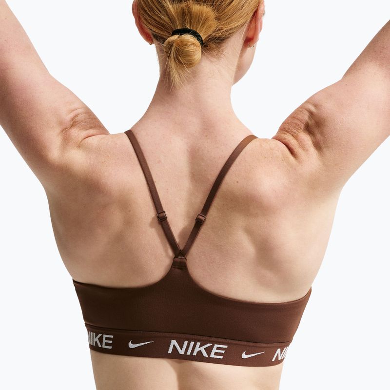 Női melltartó edzésre Nike Dri-Fit Indy Light Support cacao wow 5