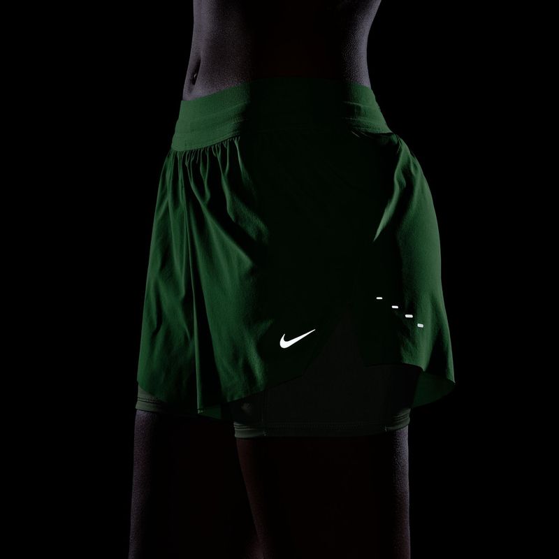 Női futónadrág Nike Swift Mid-Rise 2in1 illusion green 8