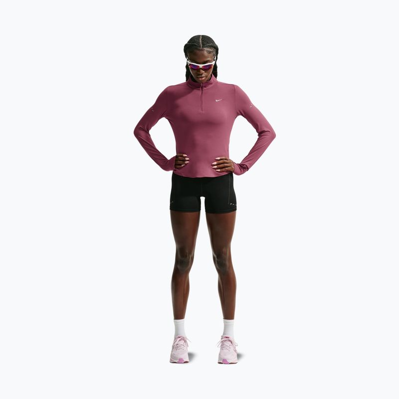 Női futópulóver Nike Swift Dri-FIT UV 1/4-Zip pink smoke 2