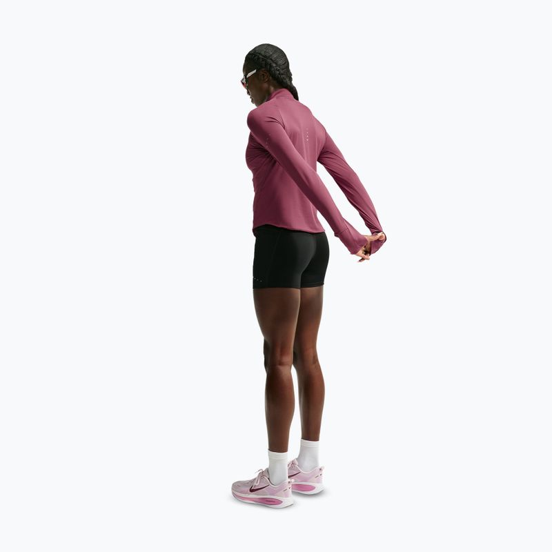 Női futópulóver Nike Swift Dri-FIT UV 1/4-Zip pink smoke 3