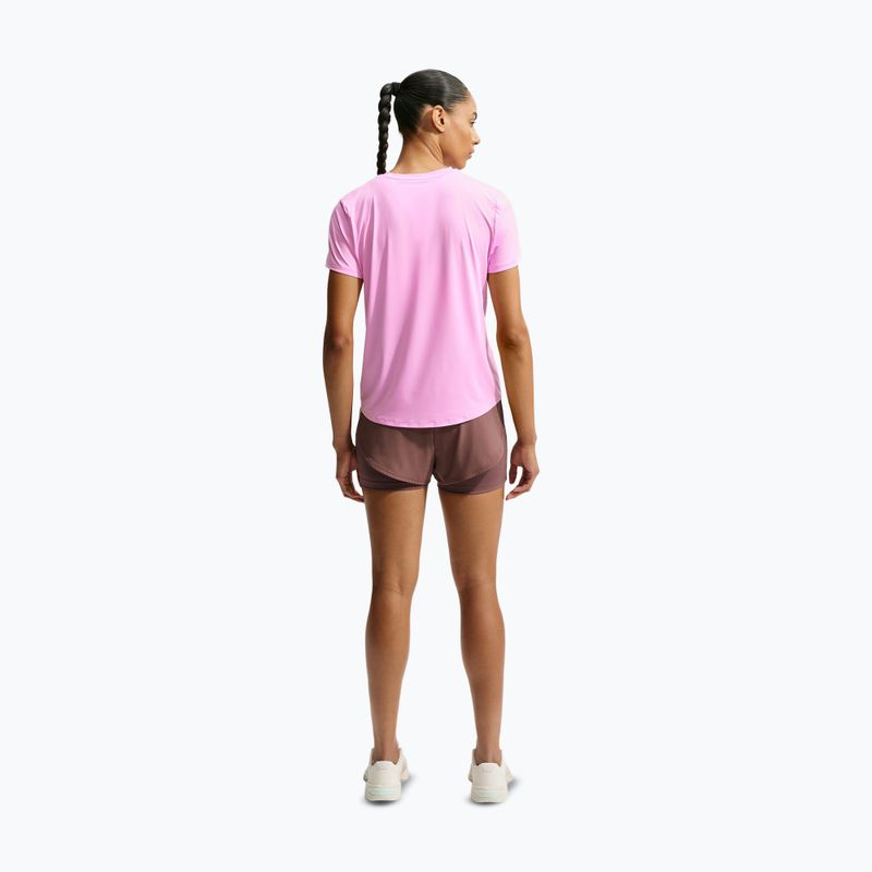 Női edző póló Nike One Classic pink rise/white 3
