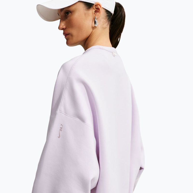Női edzőpulóver Nike 24.7 ImpossiblySoft Bleached Lilac/Platinum Violet 5