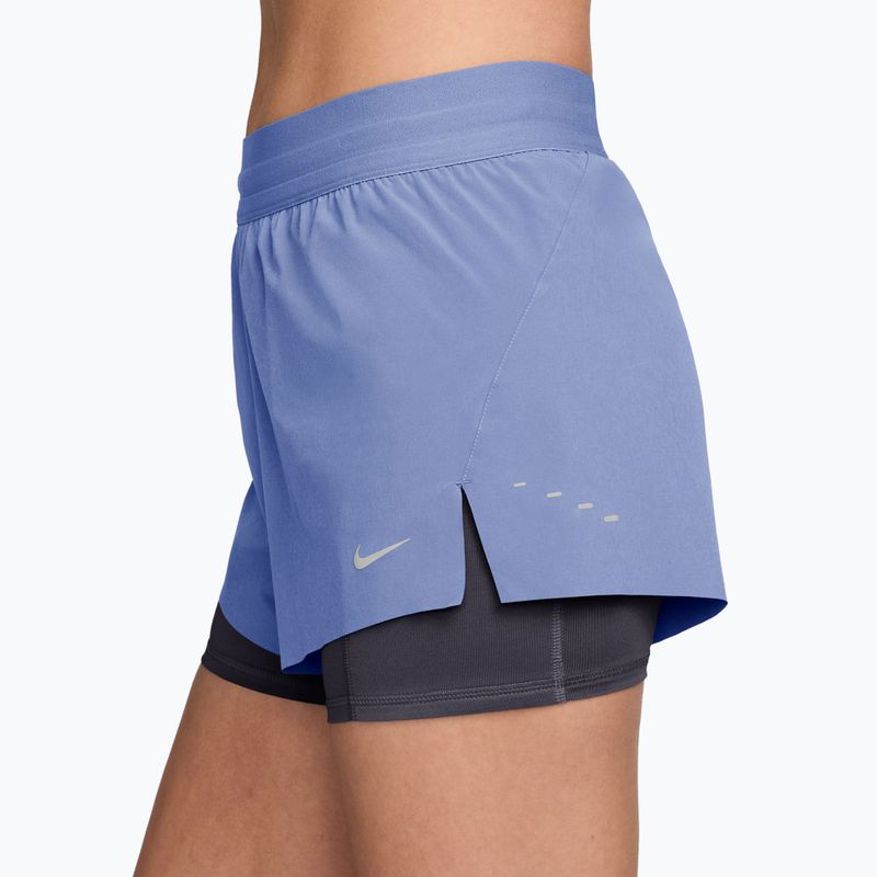 Női futónadrág Nike Swift Mid-Rise 2in1 aluminum/royal tint 3